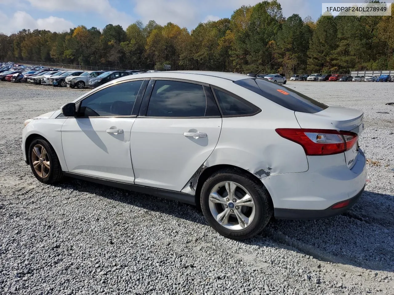 2013 Ford Focus Se VIN: 1FADP3F24DL278949 Lot: 79731994