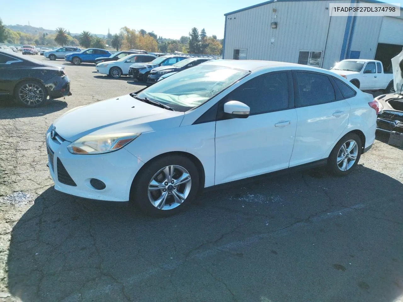 2013 Ford Focus Se VIN: 1FADP3F27DL374798 Lot: 80082574