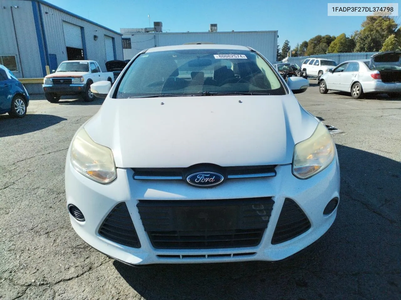 2013 Ford Focus Se VIN: 1FADP3F27DL374798 Lot: 80082574