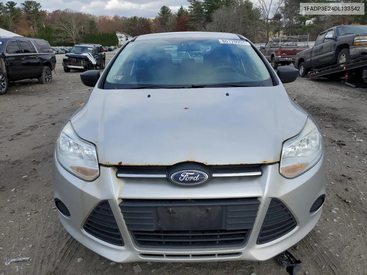 2013 Ford Focus S VIN: 1FADP3E24DL133542 Lot: 80170994