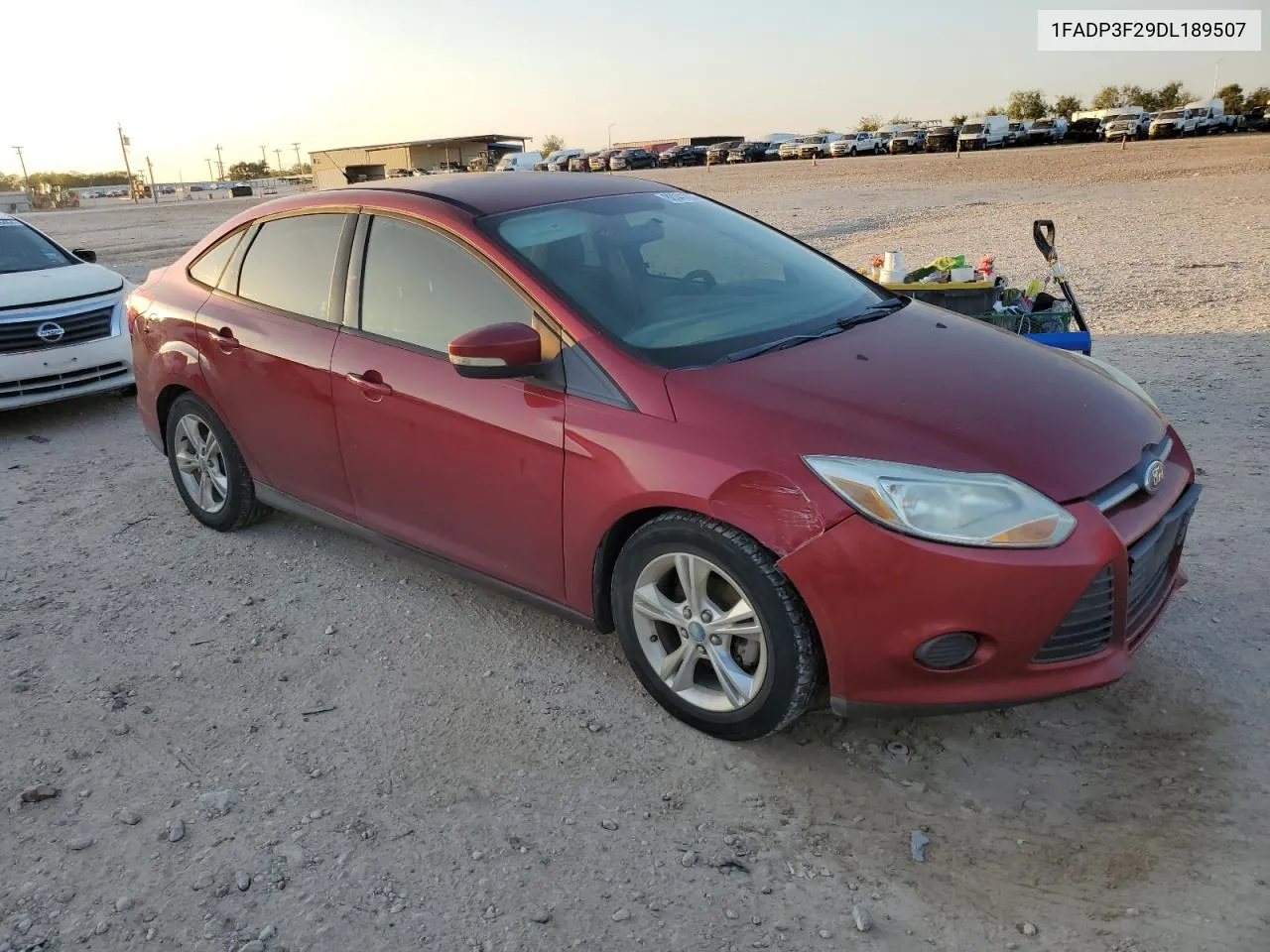 2013 Ford Focus Se VIN: 1FADP3F29DL189507 Lot: 80341834