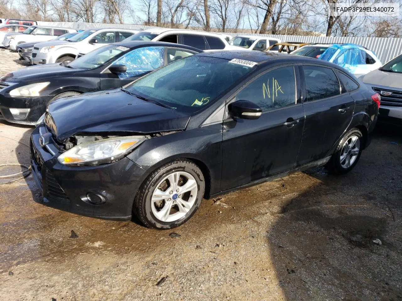 2014 Ford Focus Se VIN: 1FADP3F29EL340072 Lot: 37653004