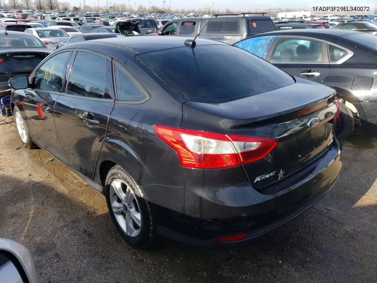 2014 Ford Focus Se VIN: 1FADP3F29EL340072 Lot: 37653004