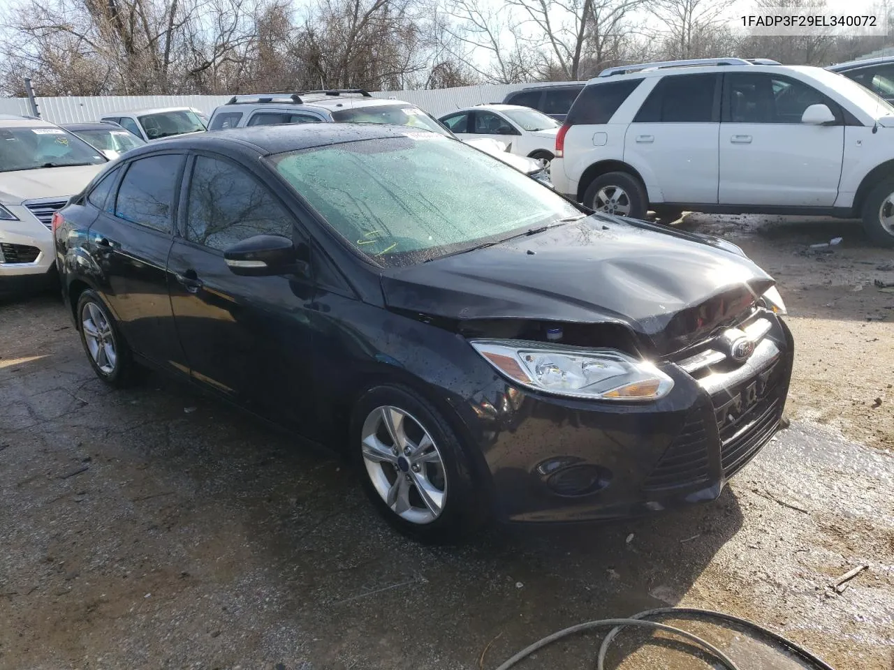 2014 Ford Focus Se VIN: 1FADP3F29EL340072 Lot: 37653004