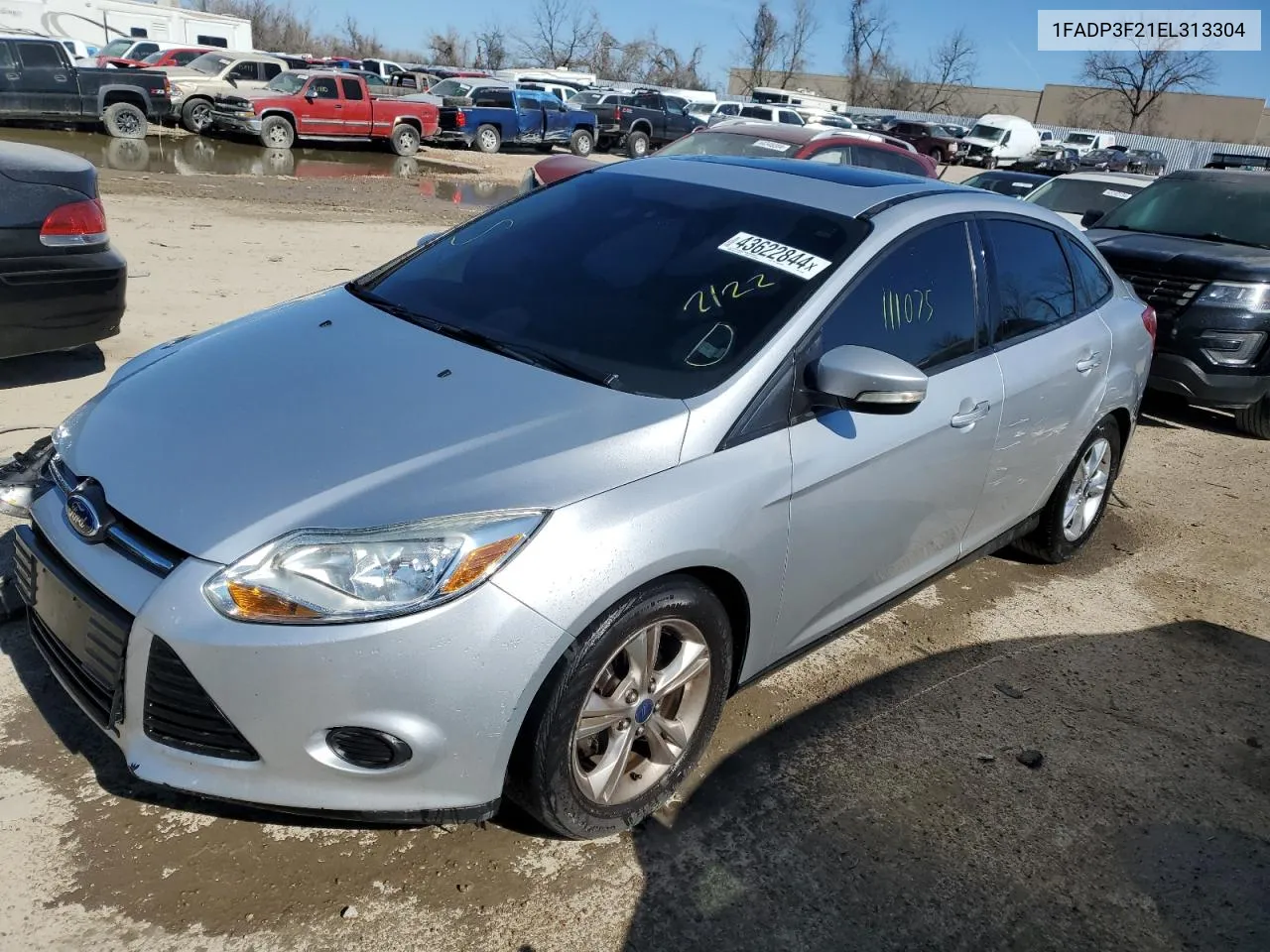 2014 Ford Focus Se VIN: 1FADP3F21EL313304 Lot: 43622844