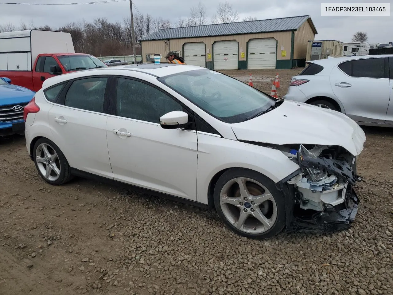 2014 Ford Focus Titanium VIN: 1FADP3N23EL103465 Lot: 45160094