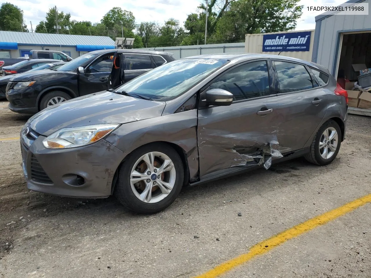 2014 Ford Focus Se VIN: 1FADP3K2XEL119988 Lot: 54561074