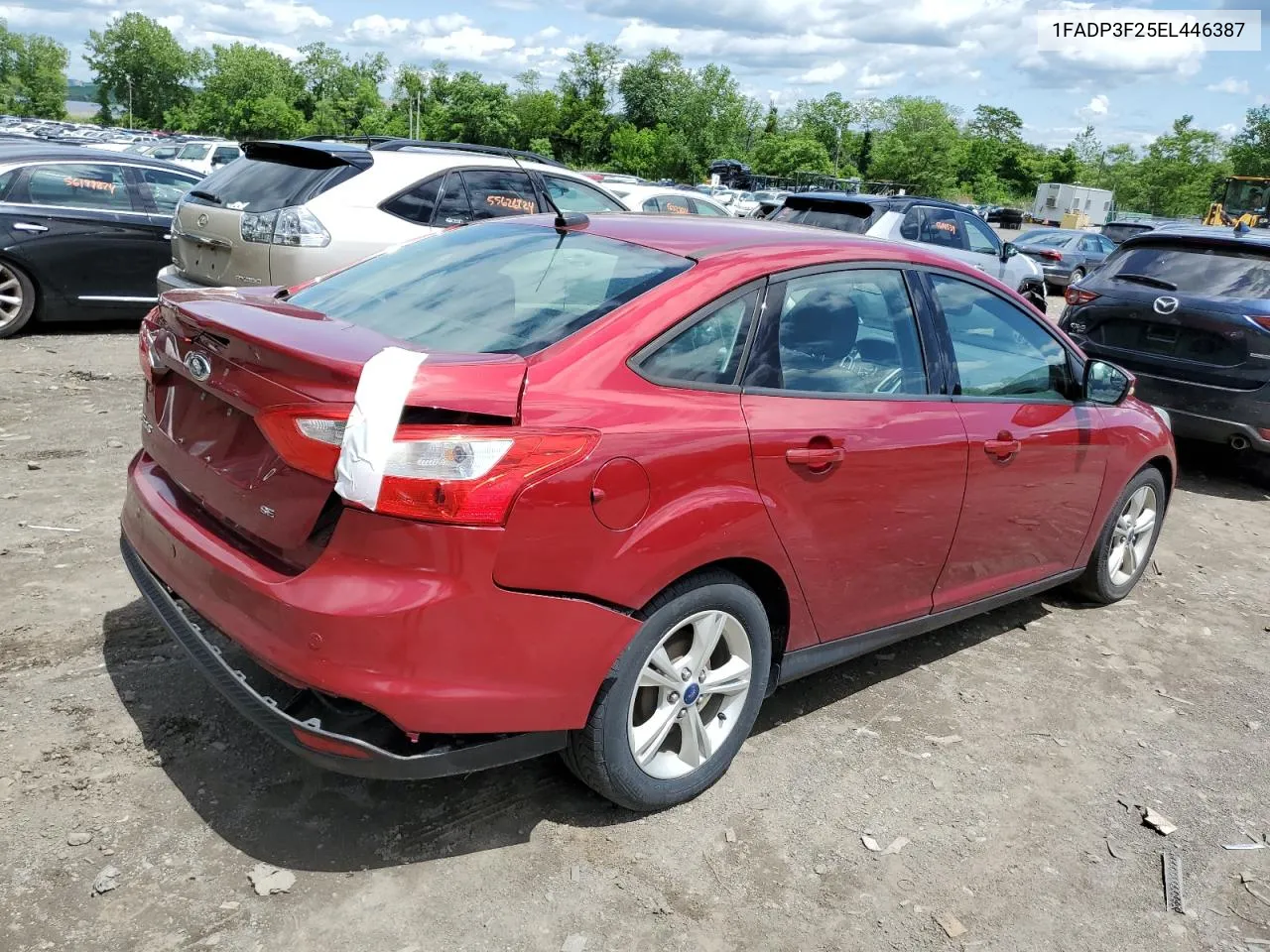 2014 Ford Focus Se VIN: 1FADP3F25EL446387 Lot: 55875114