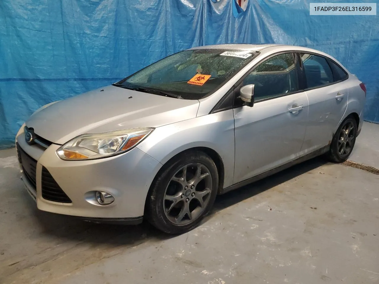 2014 Ford Focus Se VIN: 1FADP3F26EL316599 Lot: 56444904