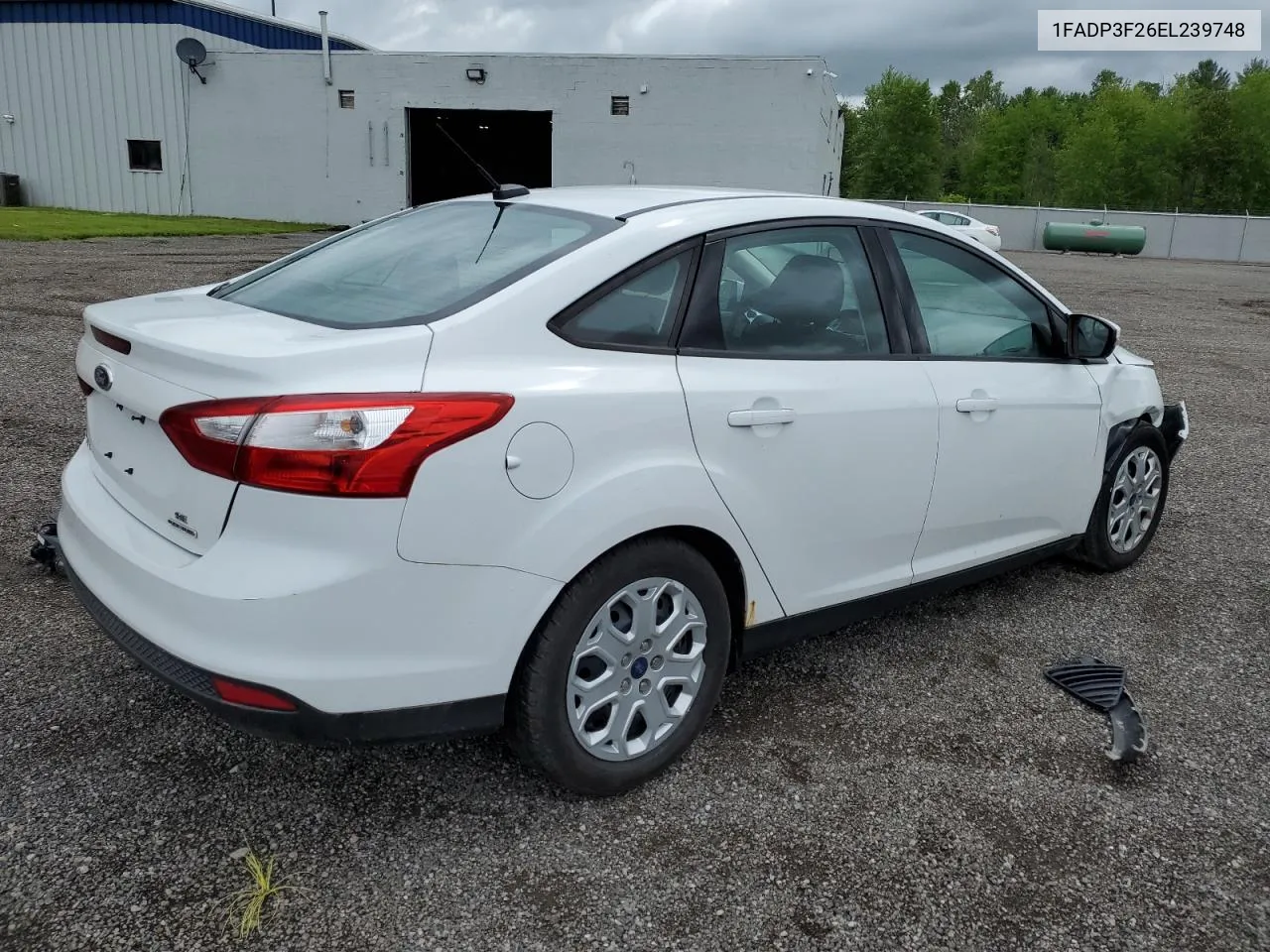 2014 Ford Focus Se VIN: 1FADP3F26EL239748 Lot: 56584714