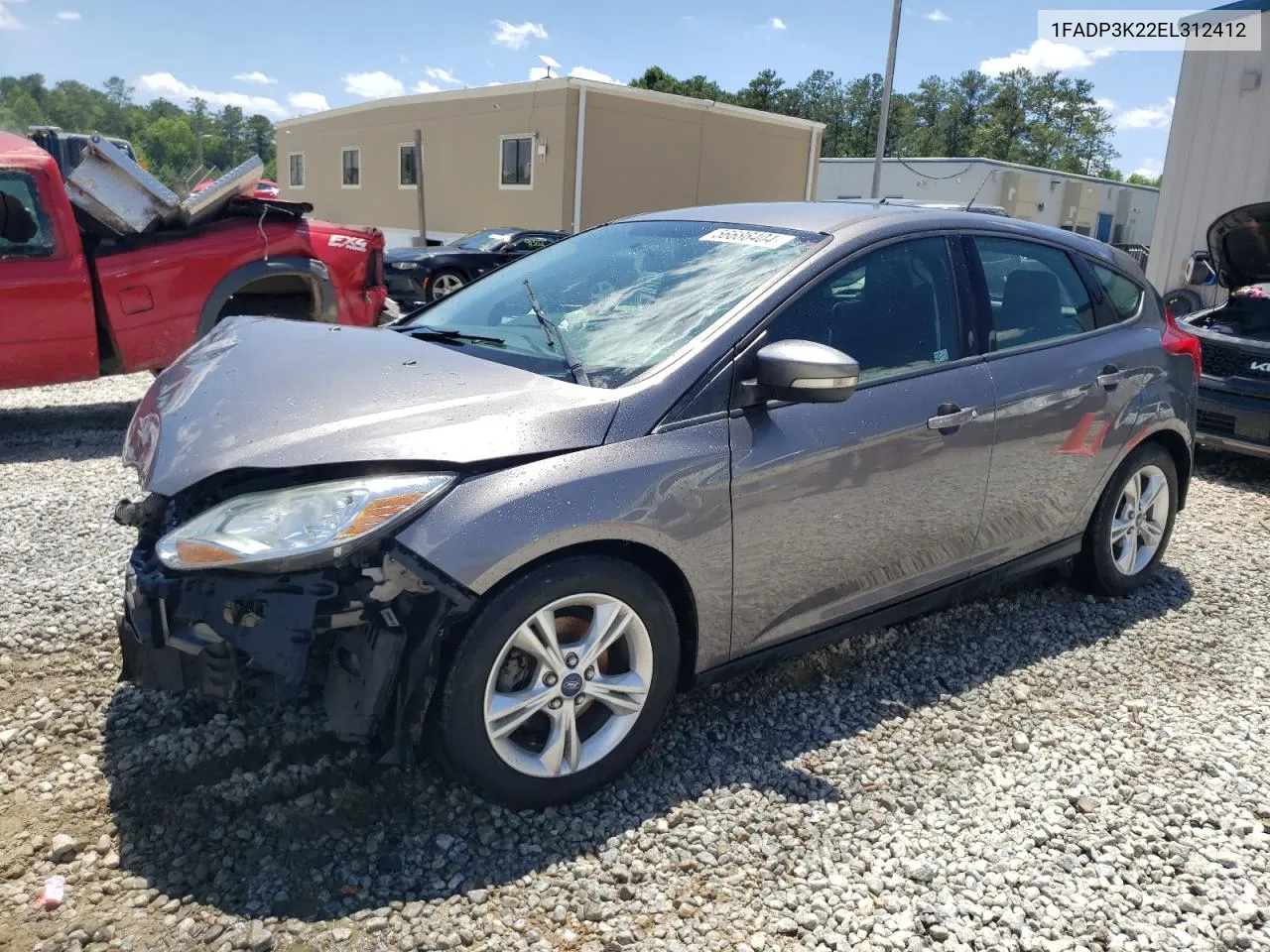 2014 Ford Focus Se VIN: 1FADP3K22EL312412 Lot: 56686404