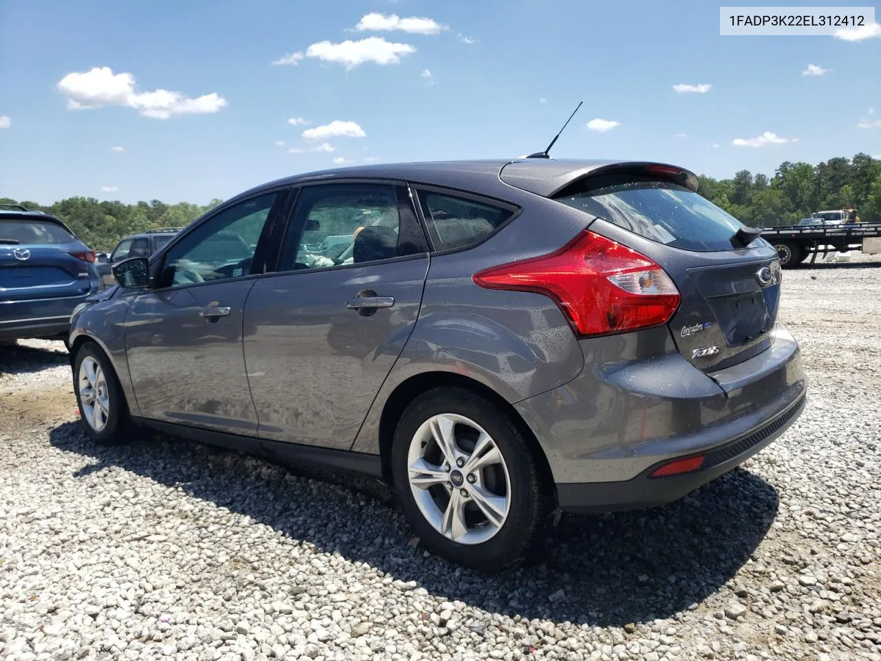 2014 Ford Focus Se VIN: 1FADP3K22EL312412 Lot: 56686404