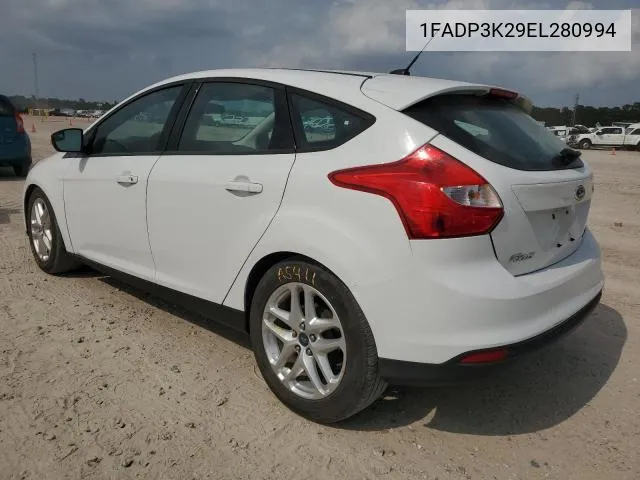 2014 Ford Focus Se VIN: 1FADP3K29EL280994 Lot: 56801644