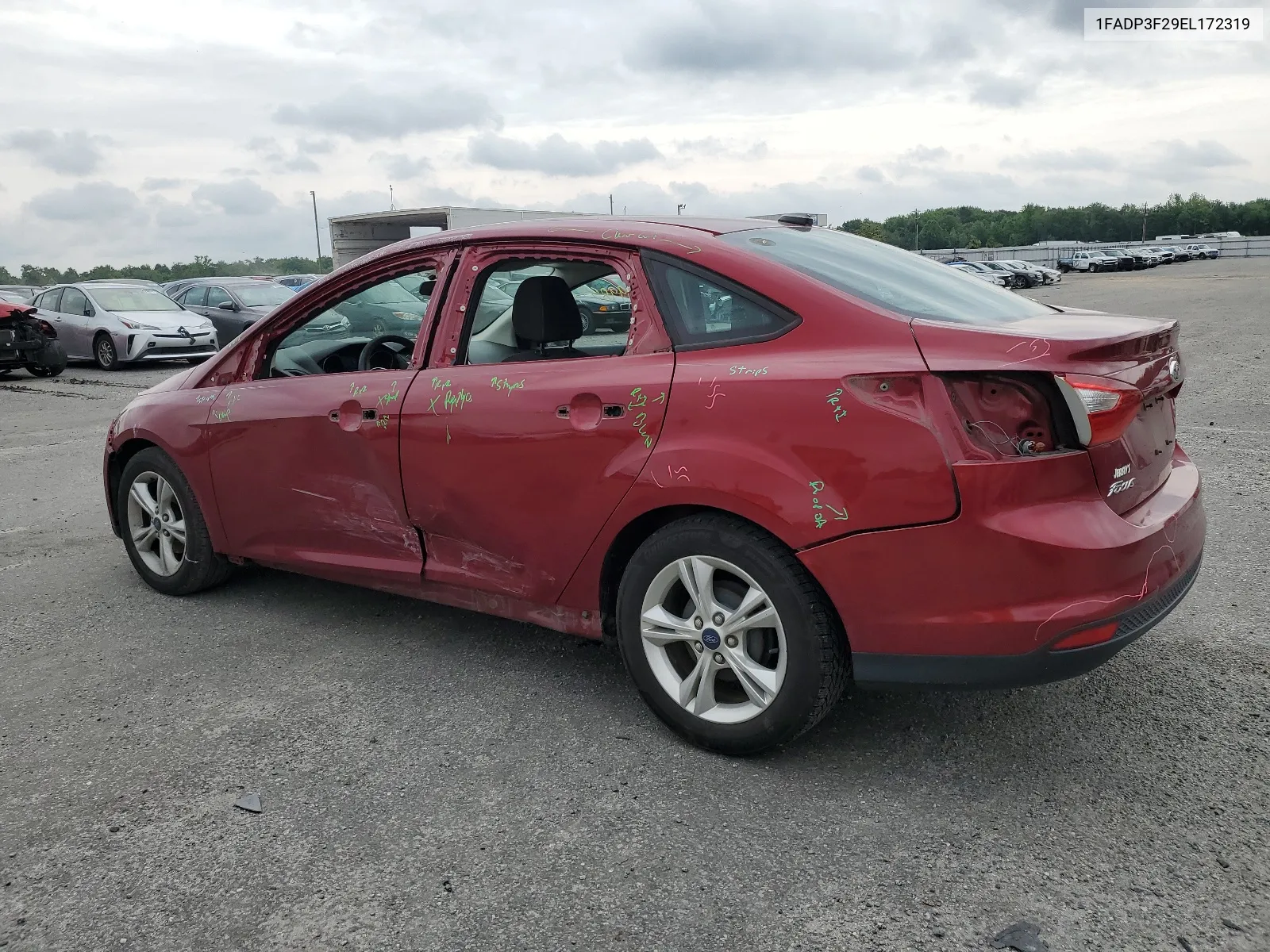 2014 Ford Focus Se VIN: 1FADP3F29EL172319 Lot: 56999854