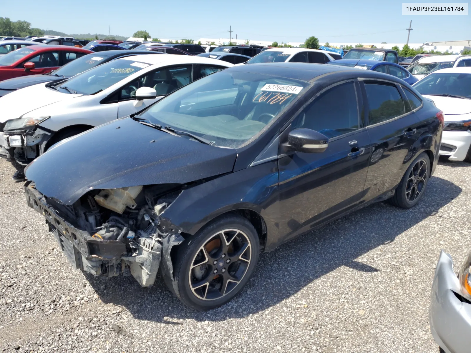 2014 Ford Focus Se VIN: 1FADP3F23EL161784 Lot: 57266824