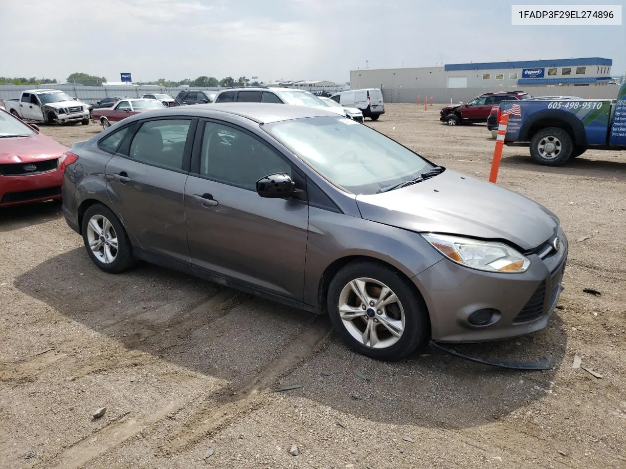 2014 Ford Focus Se VIN: 1FADP3F29EL274896 Lot: 58992633