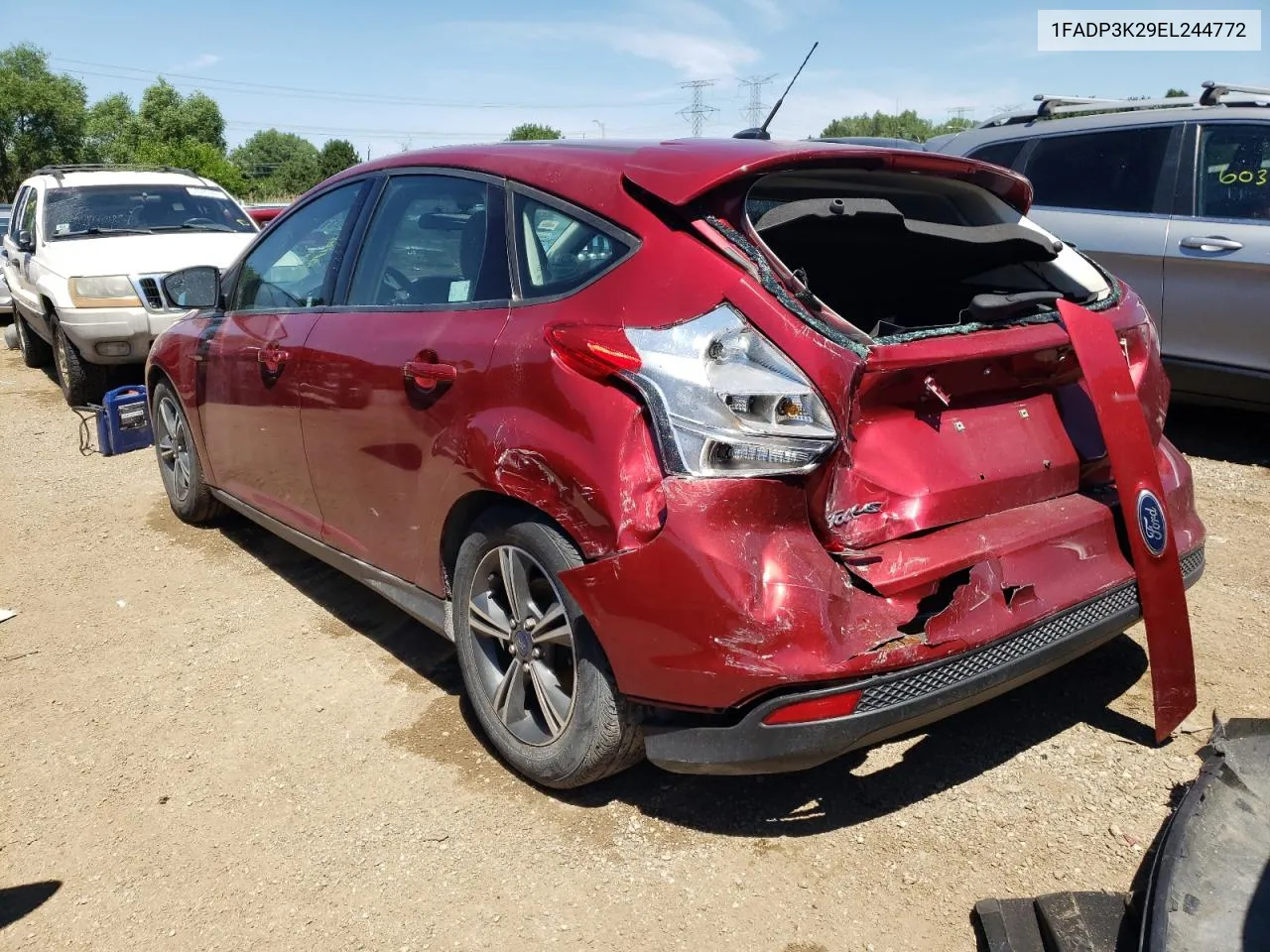 2014 Ford Focus Se VIN: 1FADP3K29EL244772 Lot: 60313714