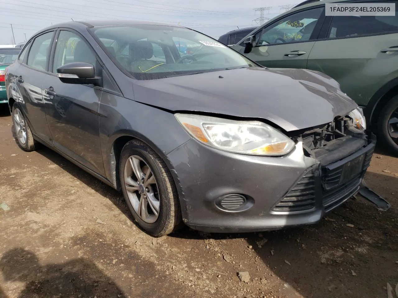 2014 Ford Focus Se VIN: 1FADP3F24EL205369 Lot: 60810454