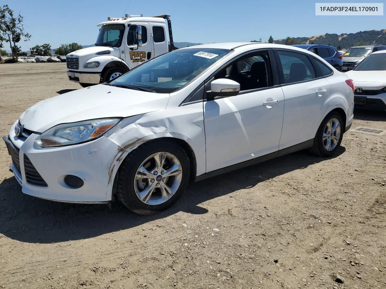 2014 Ford Focus Se VIN: 1FADP3F24EL170901 Lot: 60977914