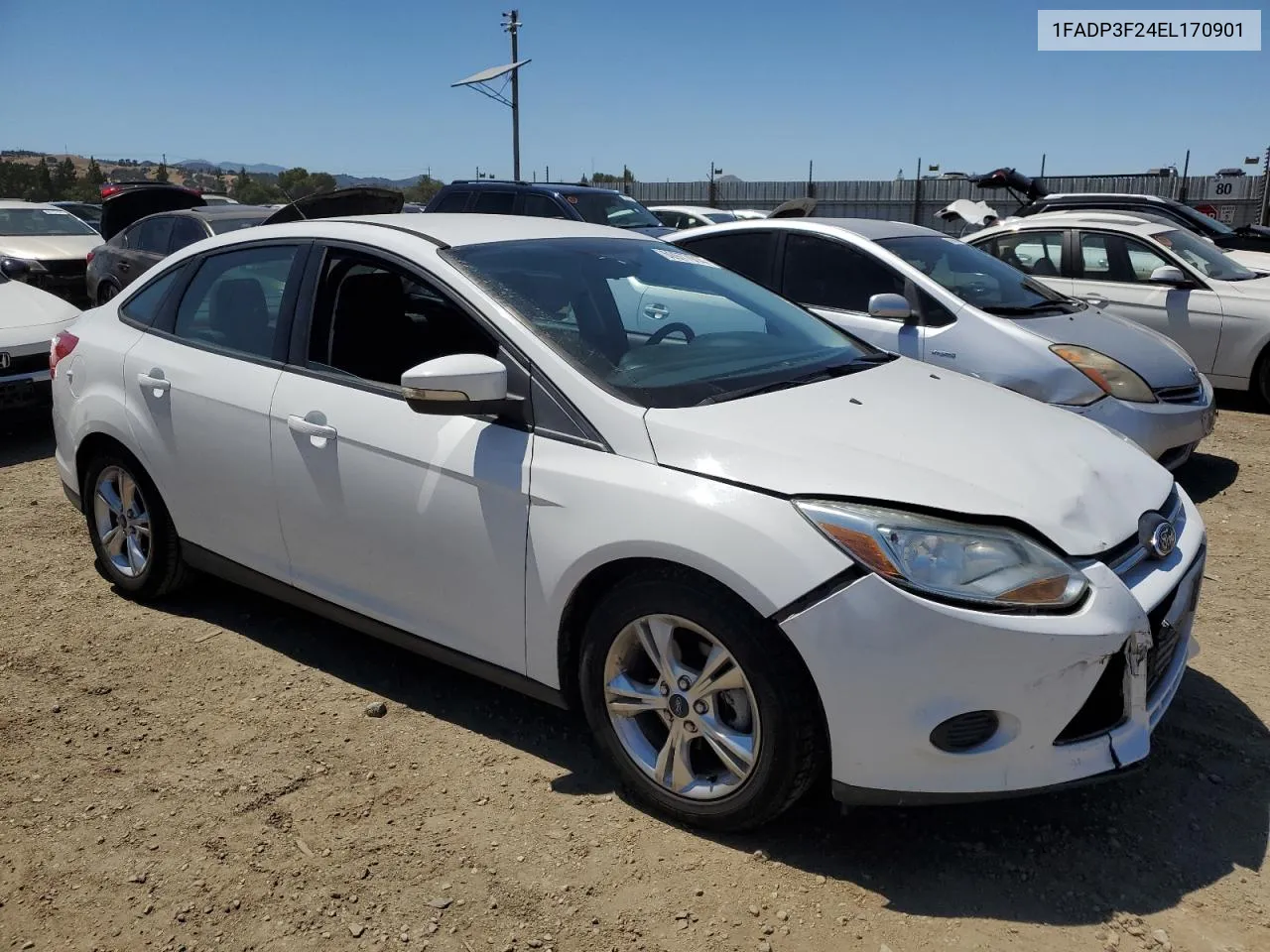 2014 Ford Focus Se VIN: 1FADP3F24EL170901 Lot: 60977914