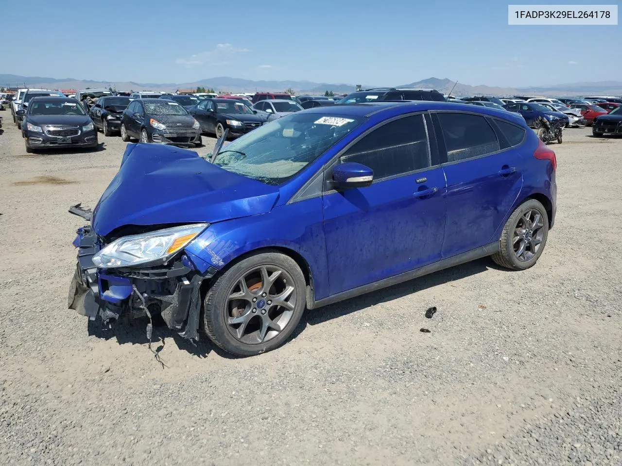 2014 Ford Focus Se VIN: 1FADP3K29EL264178 Lot: 62106884