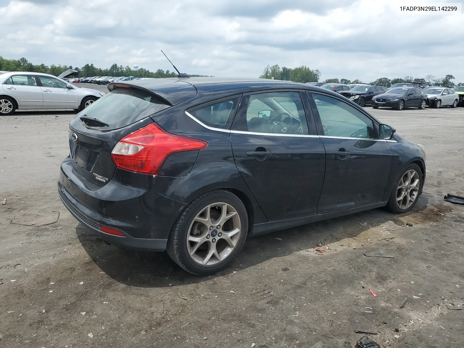 2014 Ford Focus Titanium VIN: 1FADP3N29EL142299 Lot: 62263514