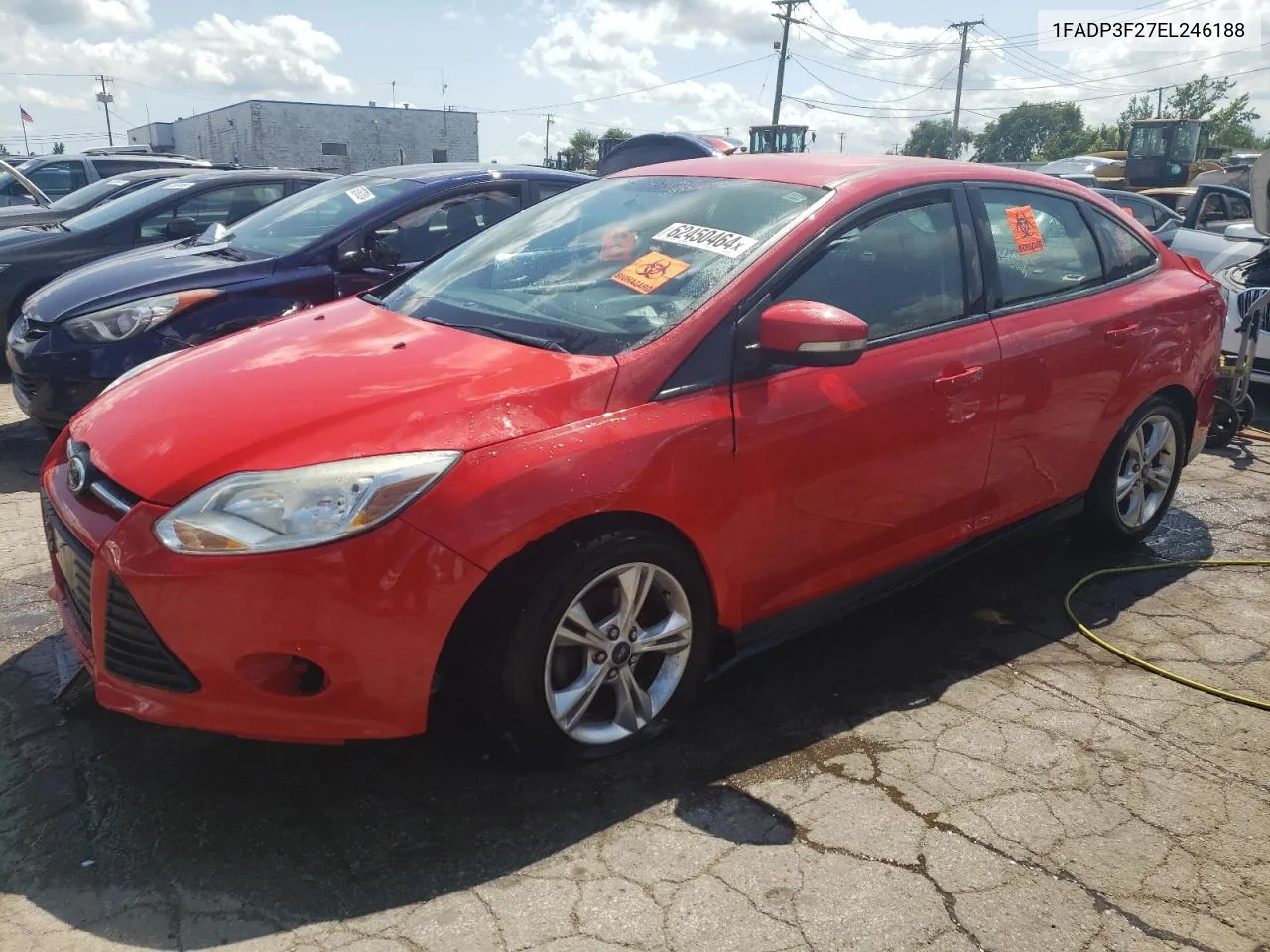 2014 Ford Focus Se VIN: 1FADP3F27EL246188 Lot: 62450464