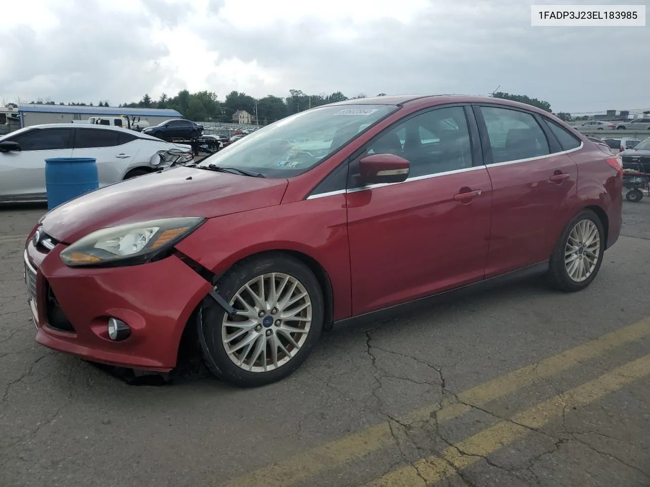 2014 Ford Focus Titanium VIN: 1FADP3J23EL183985 Lot: 62602864