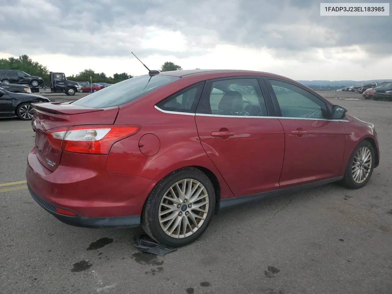 2014 Ford Focus Titanium VIN: 1FADP3J23EL183985 Lot: 62602864