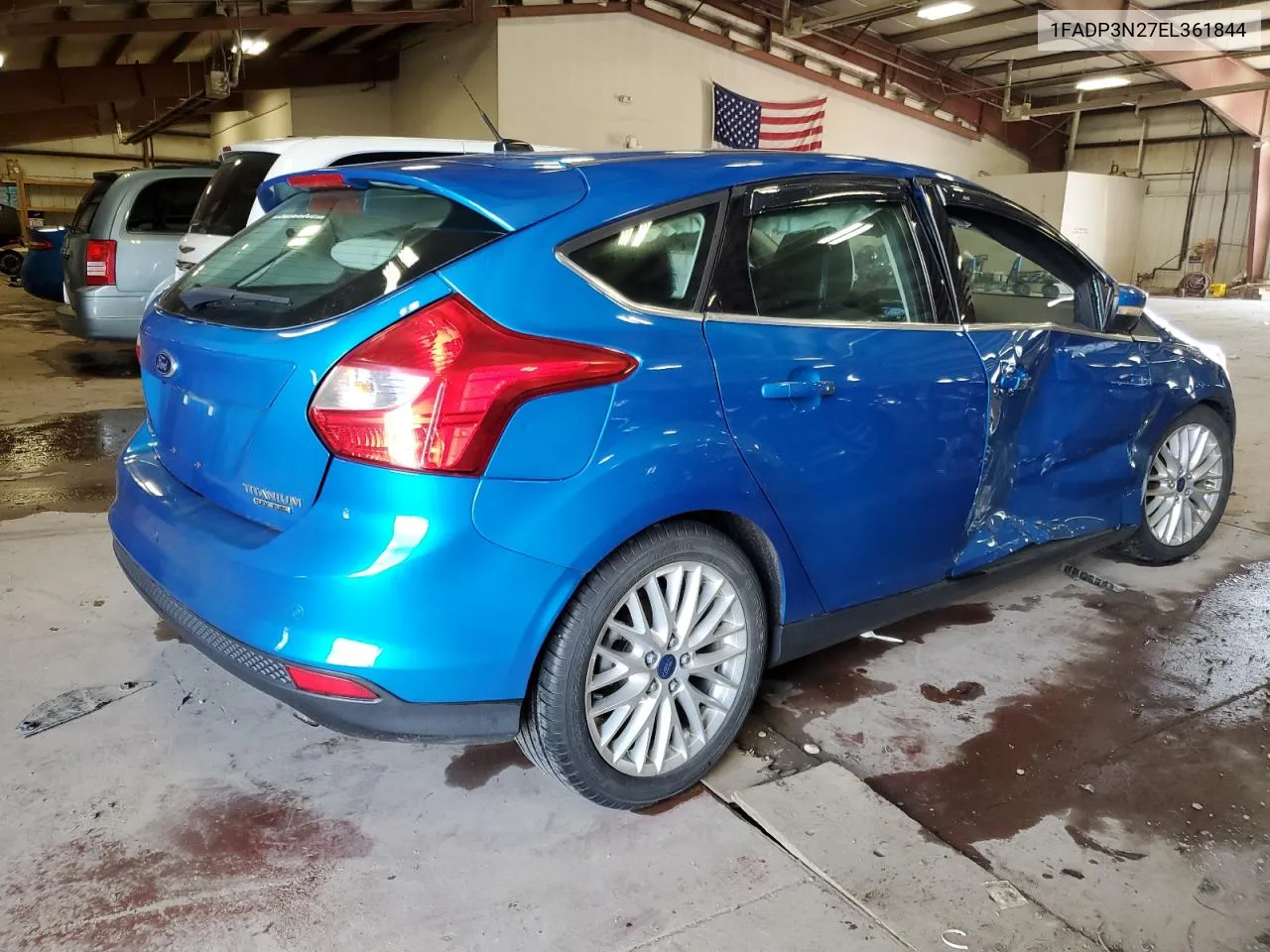 2014 Ford Focus Titanium VIN: 1FADP3N27EL361844 Lot: 64047304