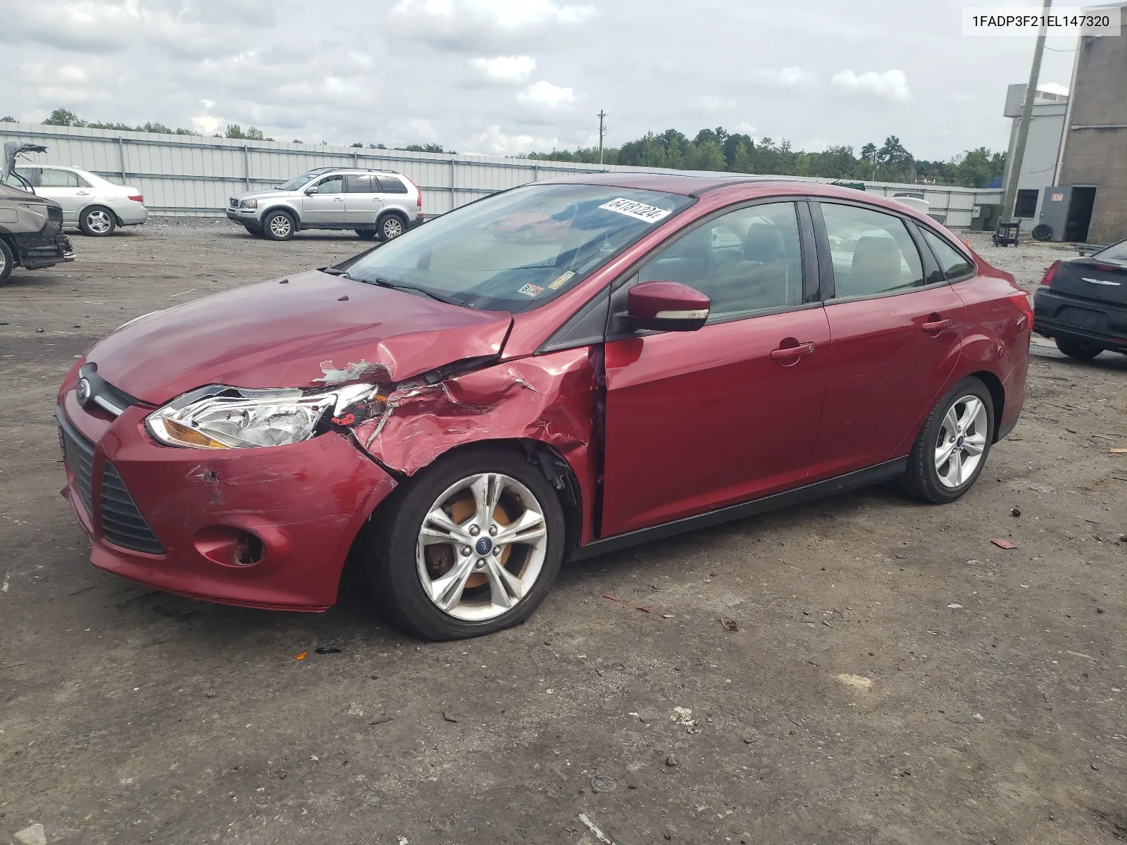 2014 Ford Focus Se VIN: 1FADP3F21EL147320 Lot: 64181224