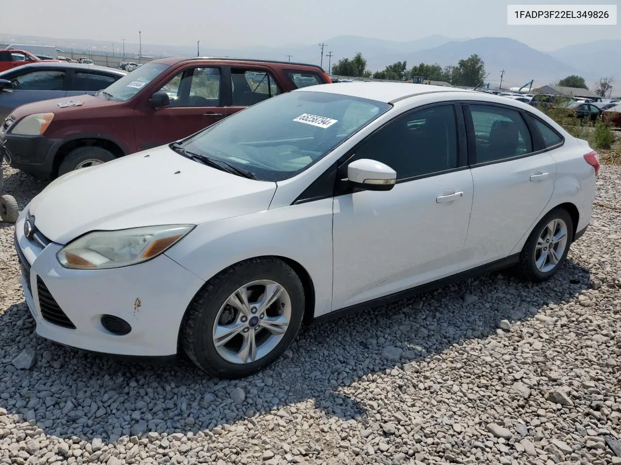 2014 Ford Focus Se VIN: 1FADP3F22EL349826 Lot: 65258794