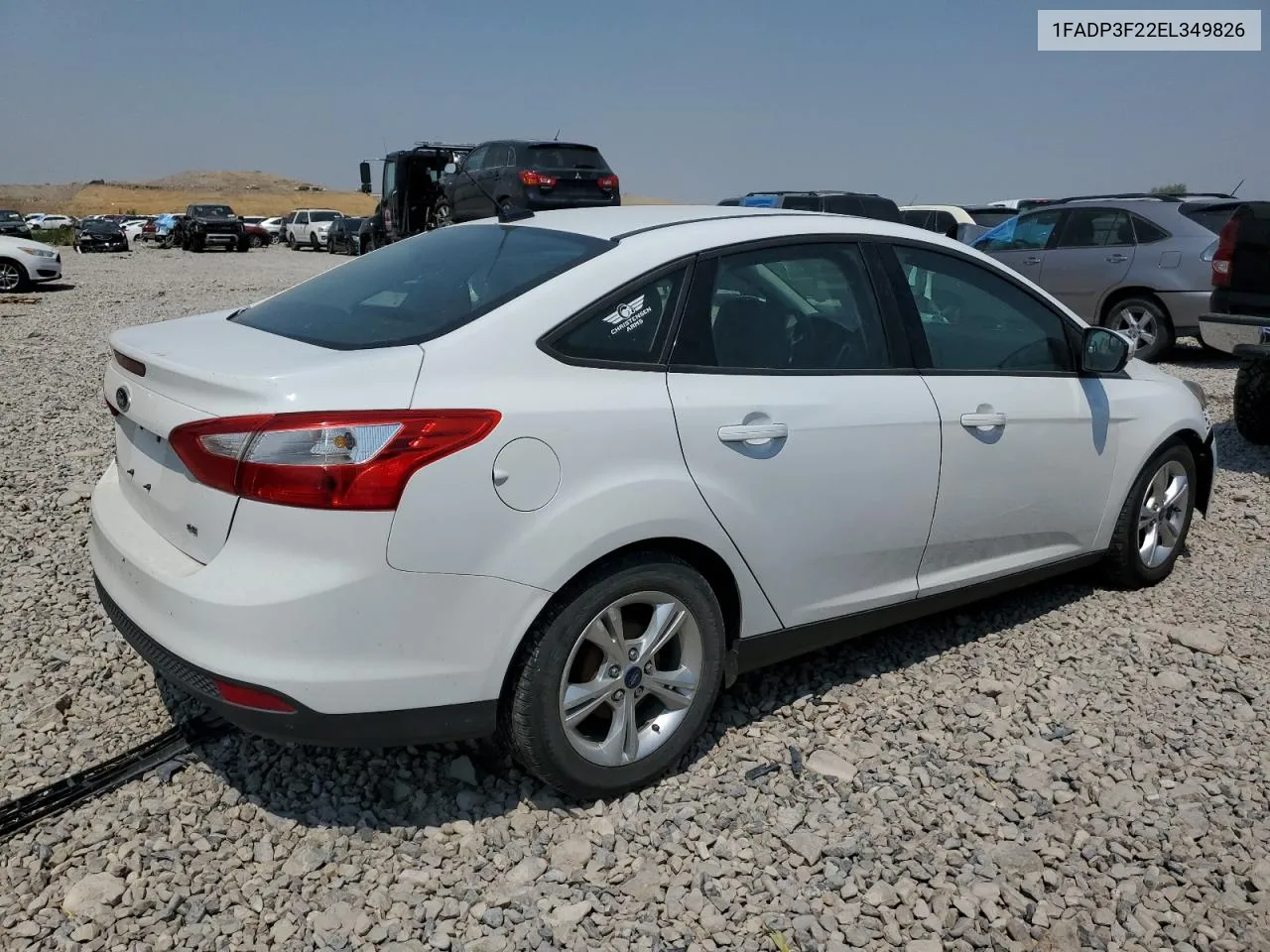 2014 Ford Focus Se VIN: 1FADP3F22EL349826 Lot: 65258794