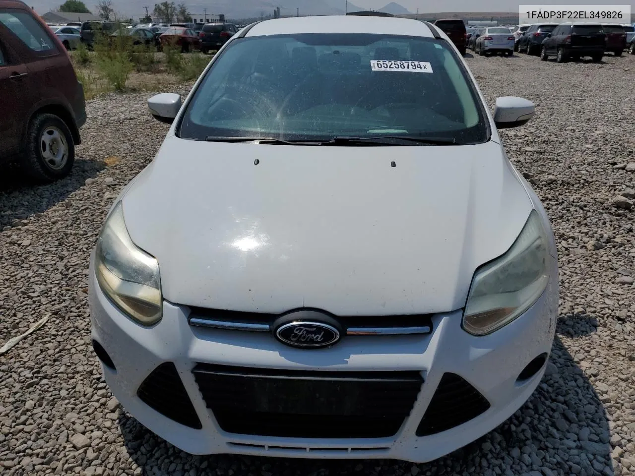 2014 Ford Focus Se VIN: 1FADP3F22EL349826 Lot: 65258794