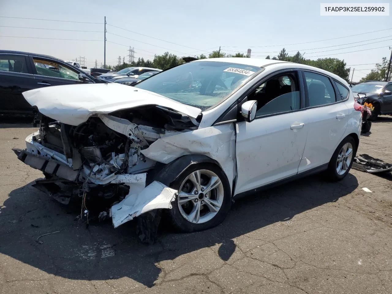 2014 Ford Focus Se VIN: 1FADP3K25EL259902 Lot: 65364834