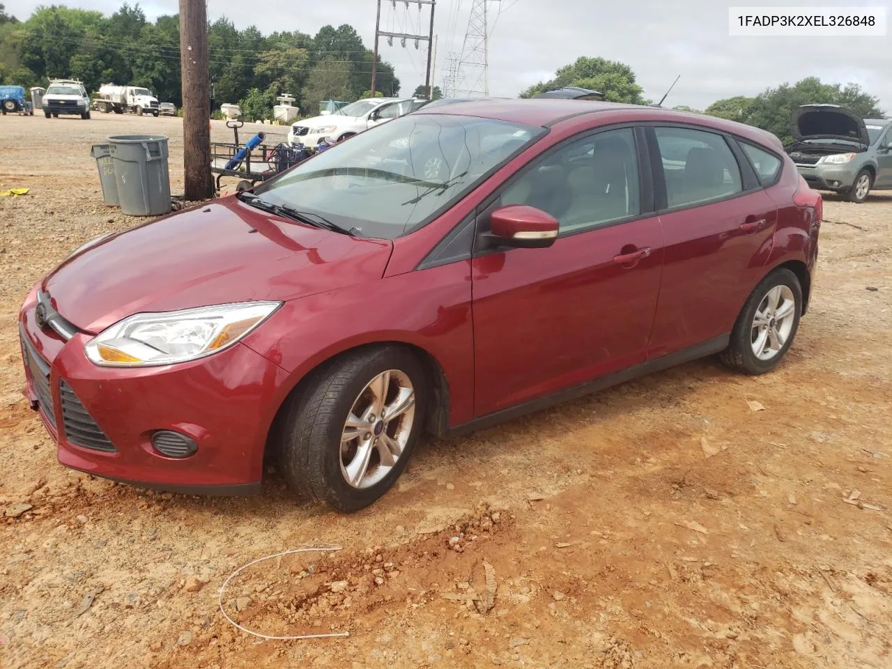 2014 Ford Focus Se VIN: 1FADP3K2XEL326848 Lot: 65372744