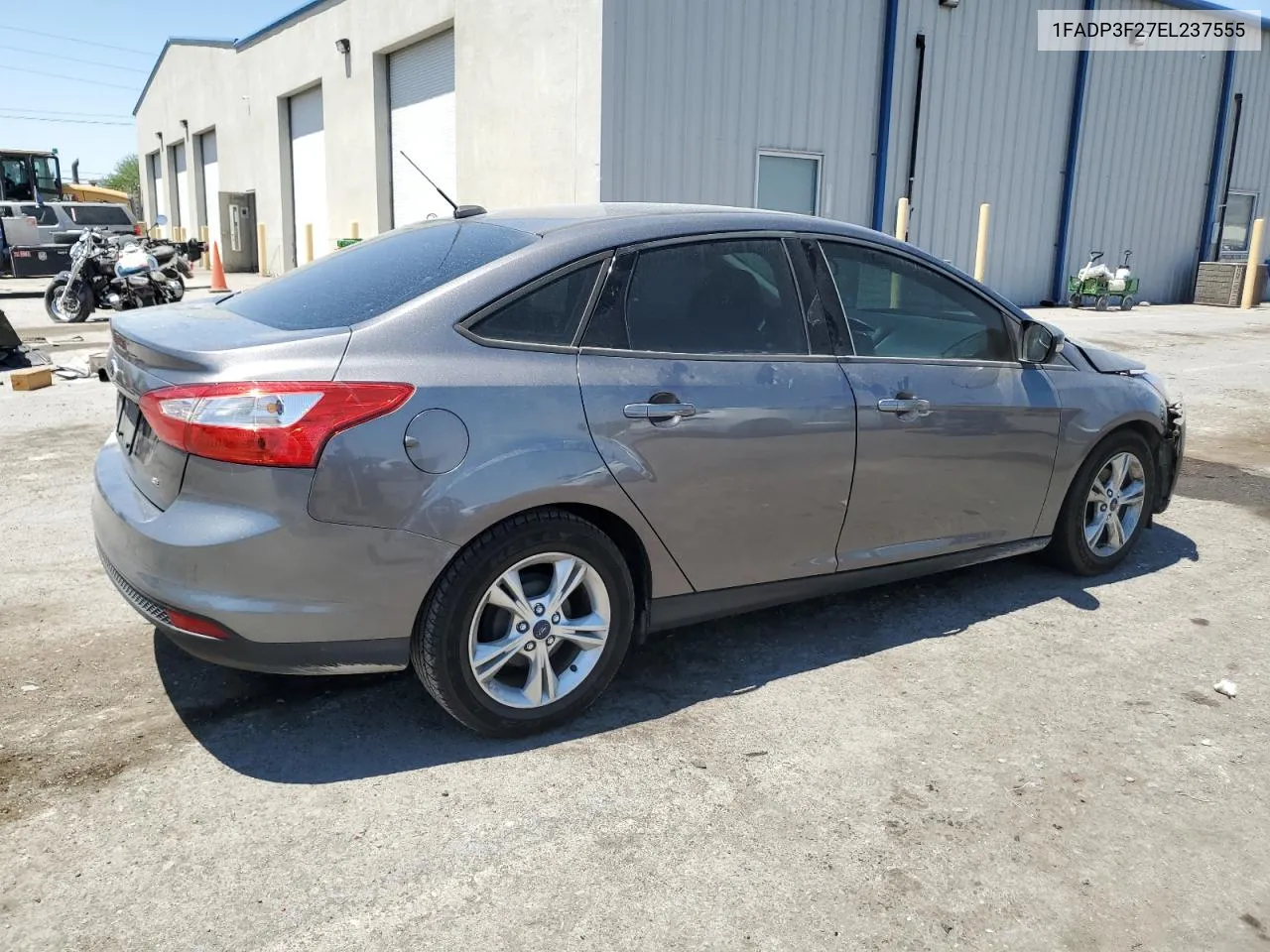 2014 Ford Focus Se VIN: 1FADP3F27EL237555 Lot: 65684444