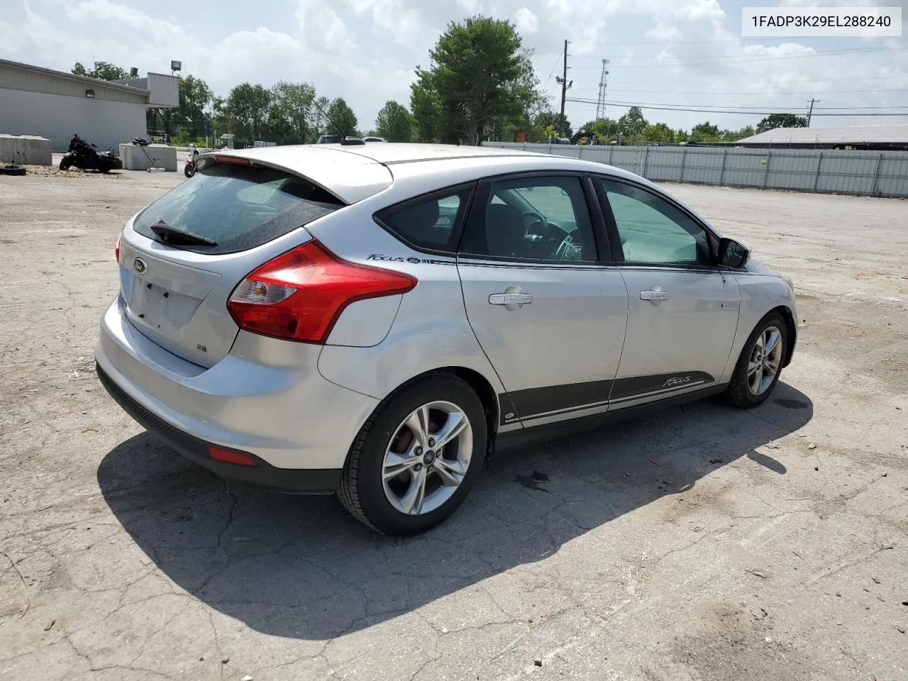 2014 Ford Focus Se VIN: 1FADP3K29EL288240 Lot: 65738304