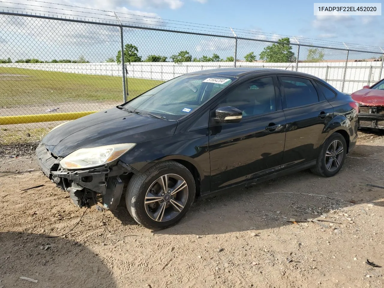 2014 Ford Focus Se VIN: 1FADP3F22EL452020 Lot: 65838044