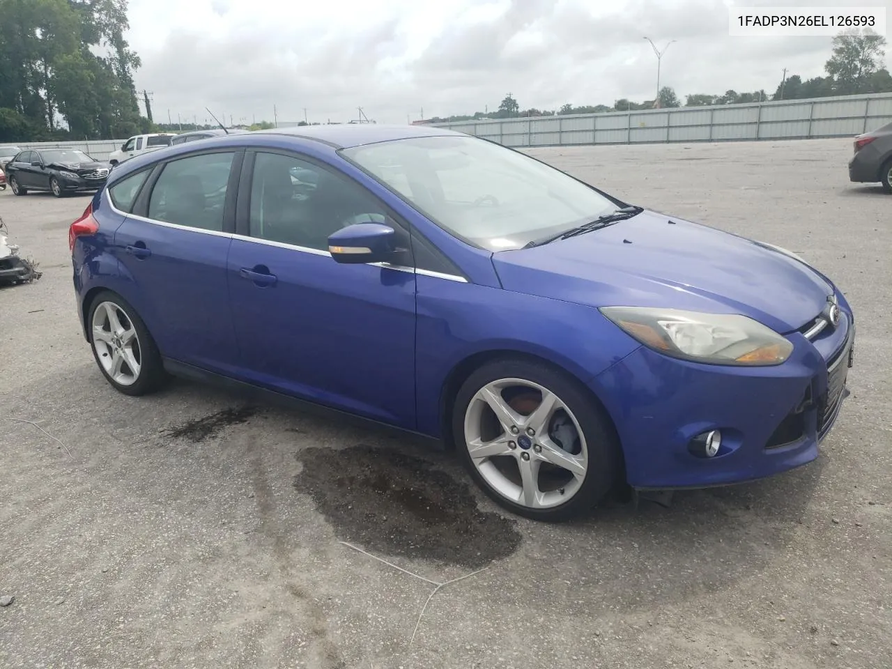 2014 Ford Focus Titanium VIN: 1FADP3N26EL126593 Lot: 66007914