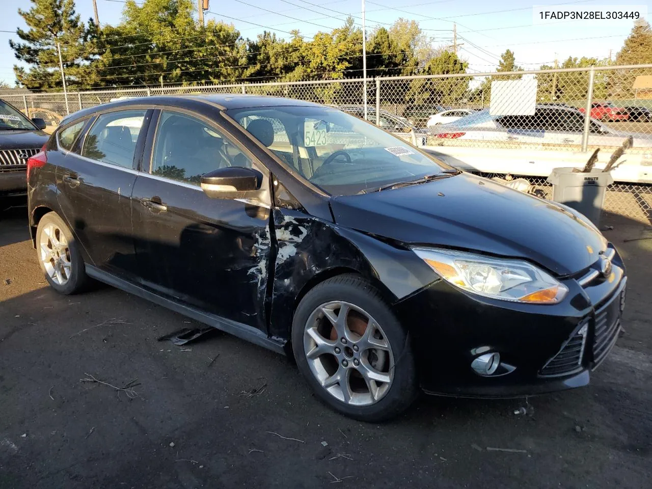 2014 Ford Focus Titanium VIN: 1FADP3N28EL303449 Lot: 66036684