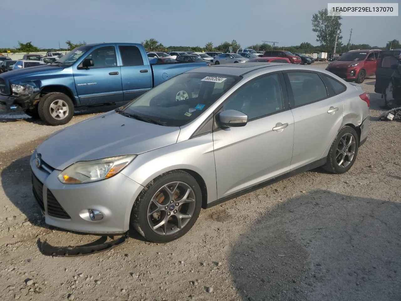 2014 Ford Focus Se VIN: 1FADP3F29EL137070 Lot: 66062654