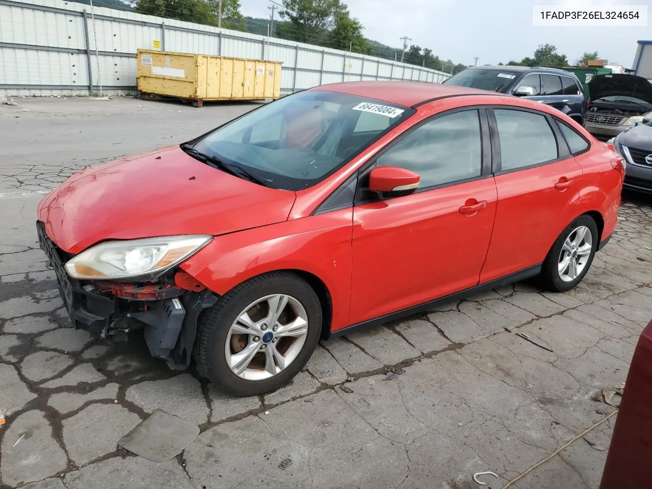 2014 Ford Focus Se VIN: 1FADP3F26EL324654 Lot: 66419084