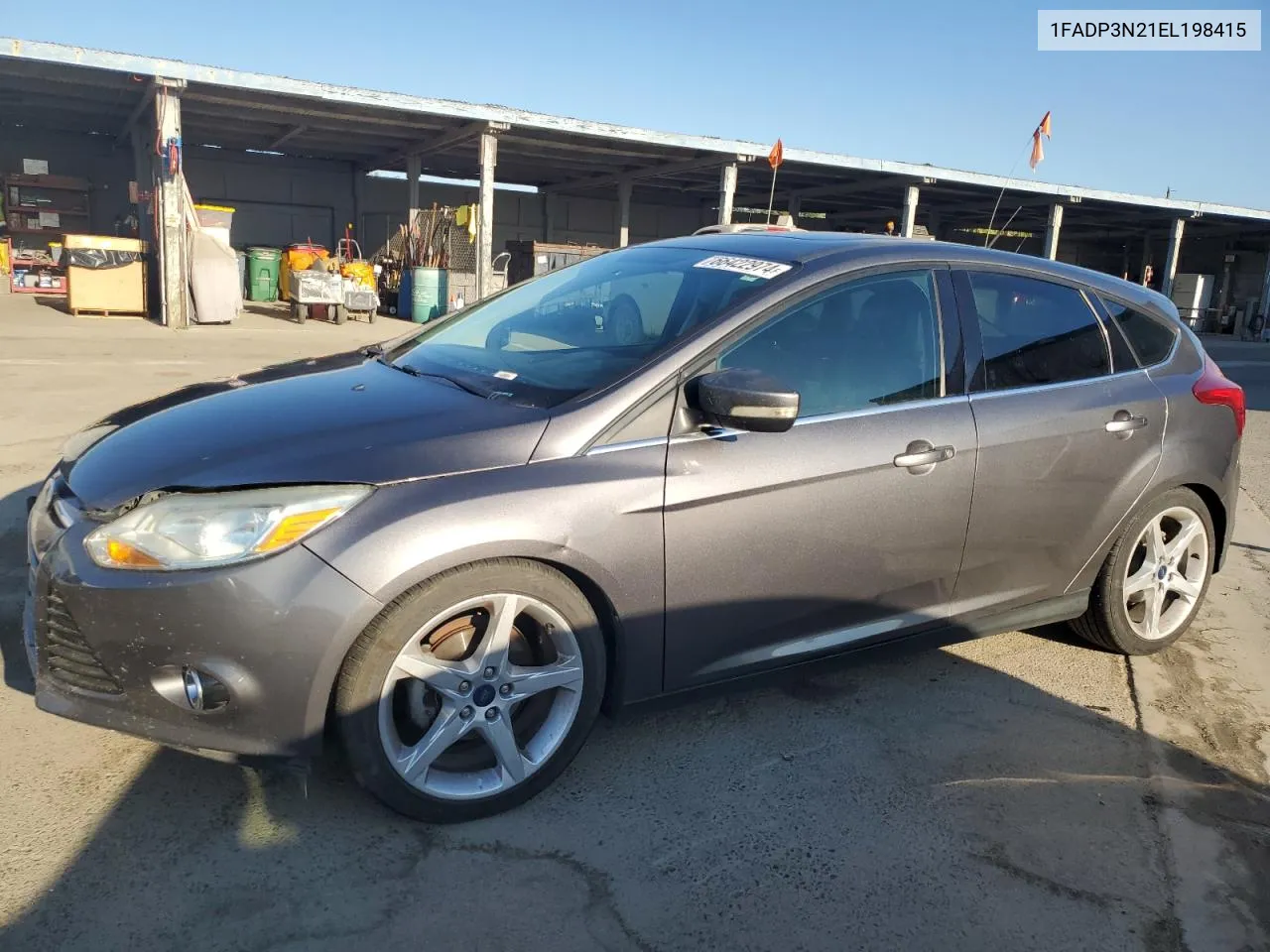 2014 Ford Focus Titanium VIN: 1FADP3N21EL198415 Lot: 66422974