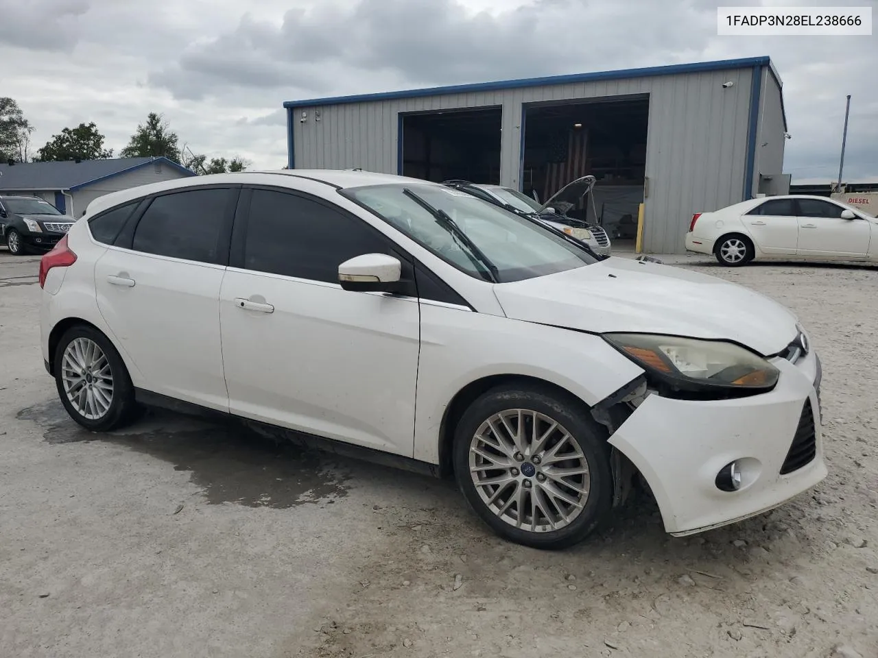 2014 Ford Focus Titanium VIN: 1FADP3N28EL238666 Lot: 66465444