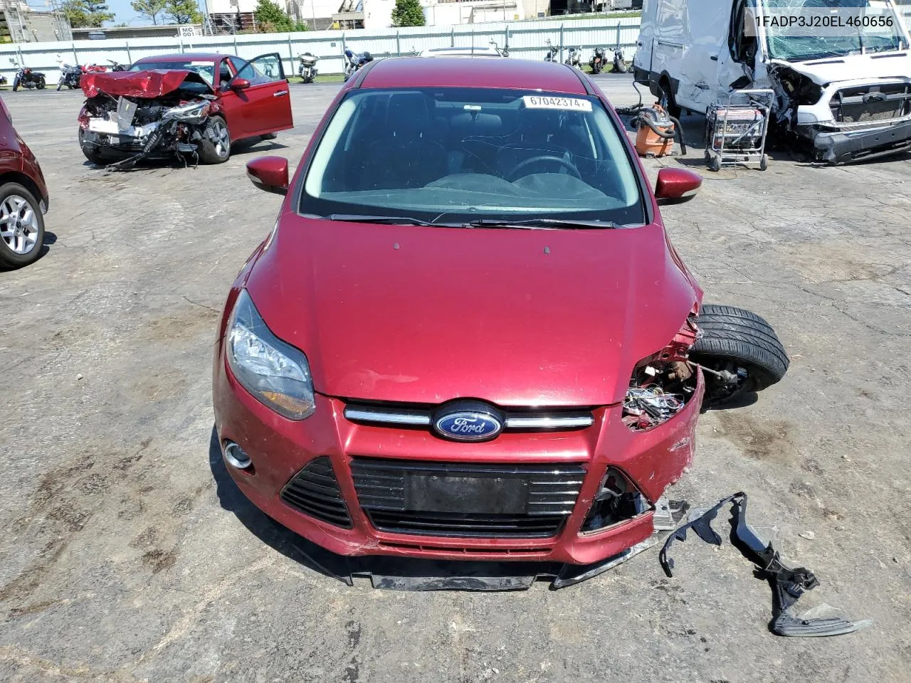 2014 Ford Focus Titanium VIN: 1FADP3J20EL460656 Lot: 67042374