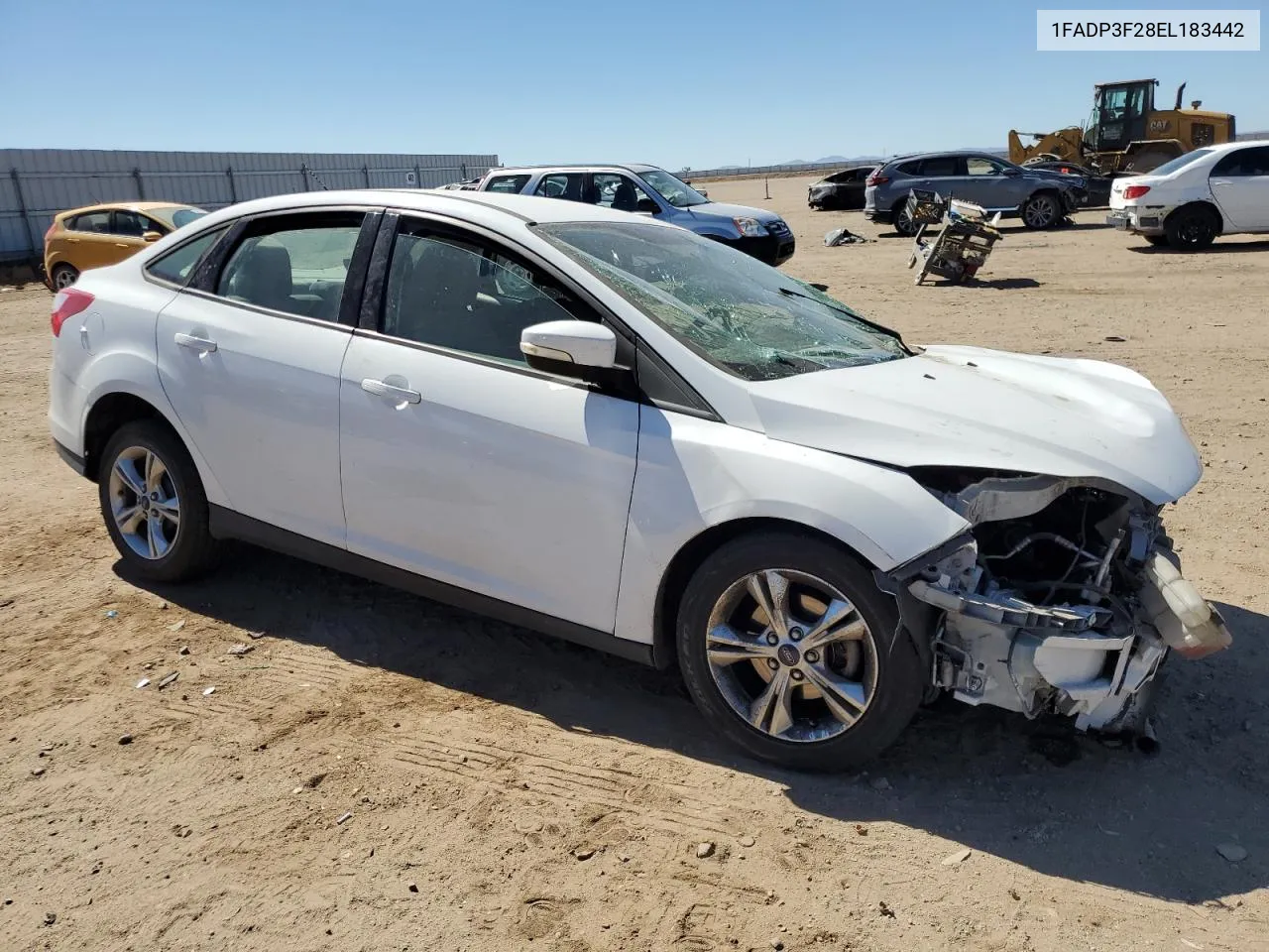 2014 Ford Focus Se VIN: 1FADP3F28EL183442 Lot: 67145054