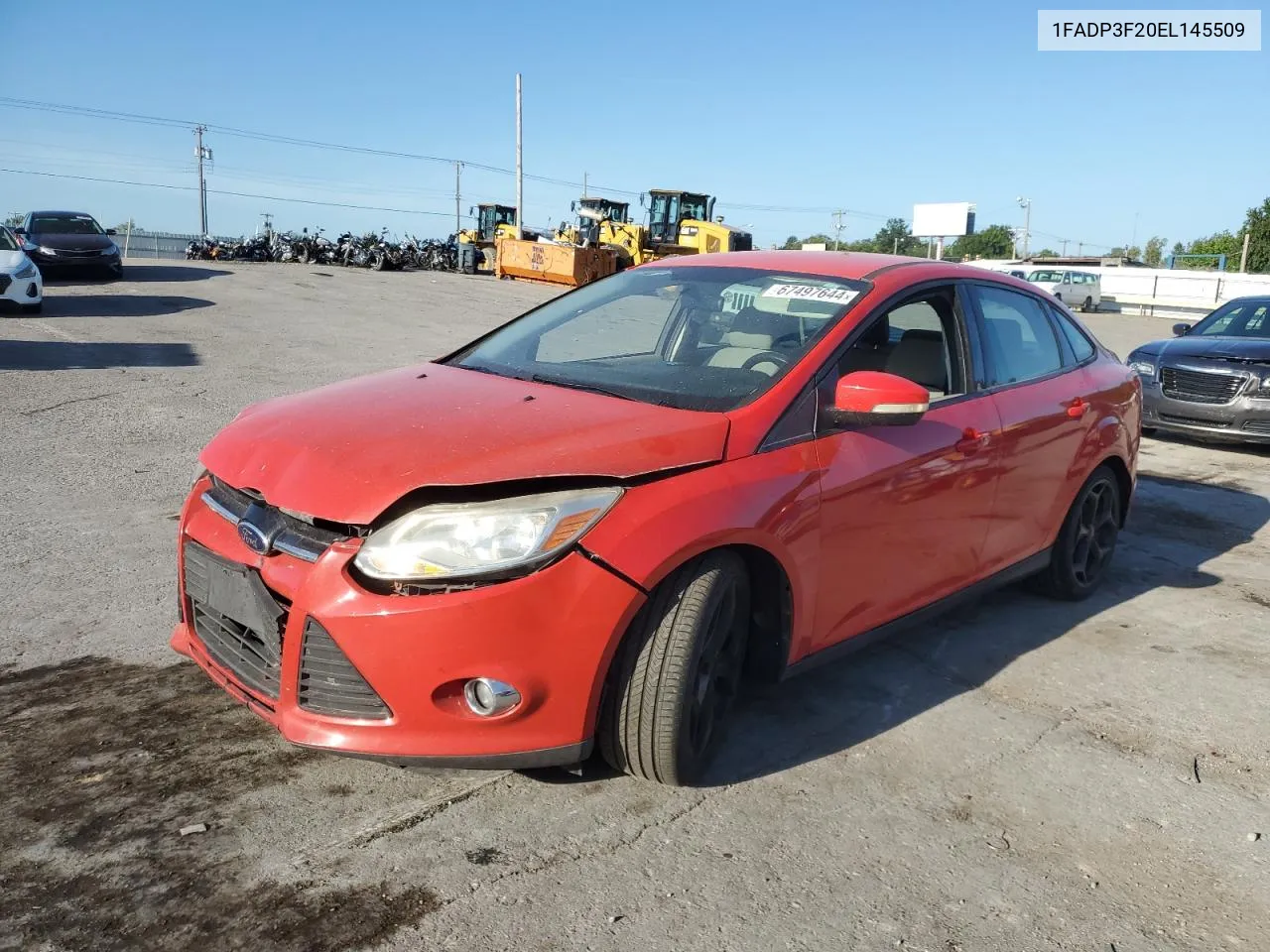 2014 Ford Focus Se VIN: 1FADP3F20EL145509 Lot: 67497644