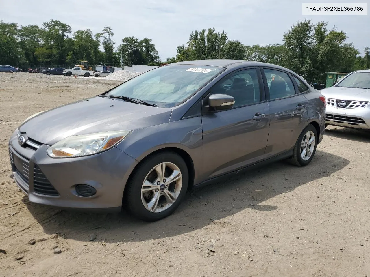 2014 Ford Focus Se VIN: 1FADP3F2XEL366986 Lot: 67788104