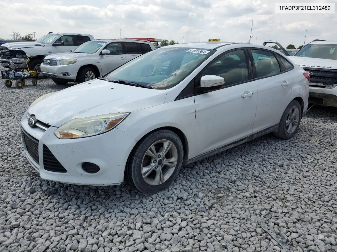 2014 Ford Focus Se VIN: 1FADP3F21EL312489 Lot: 67935564